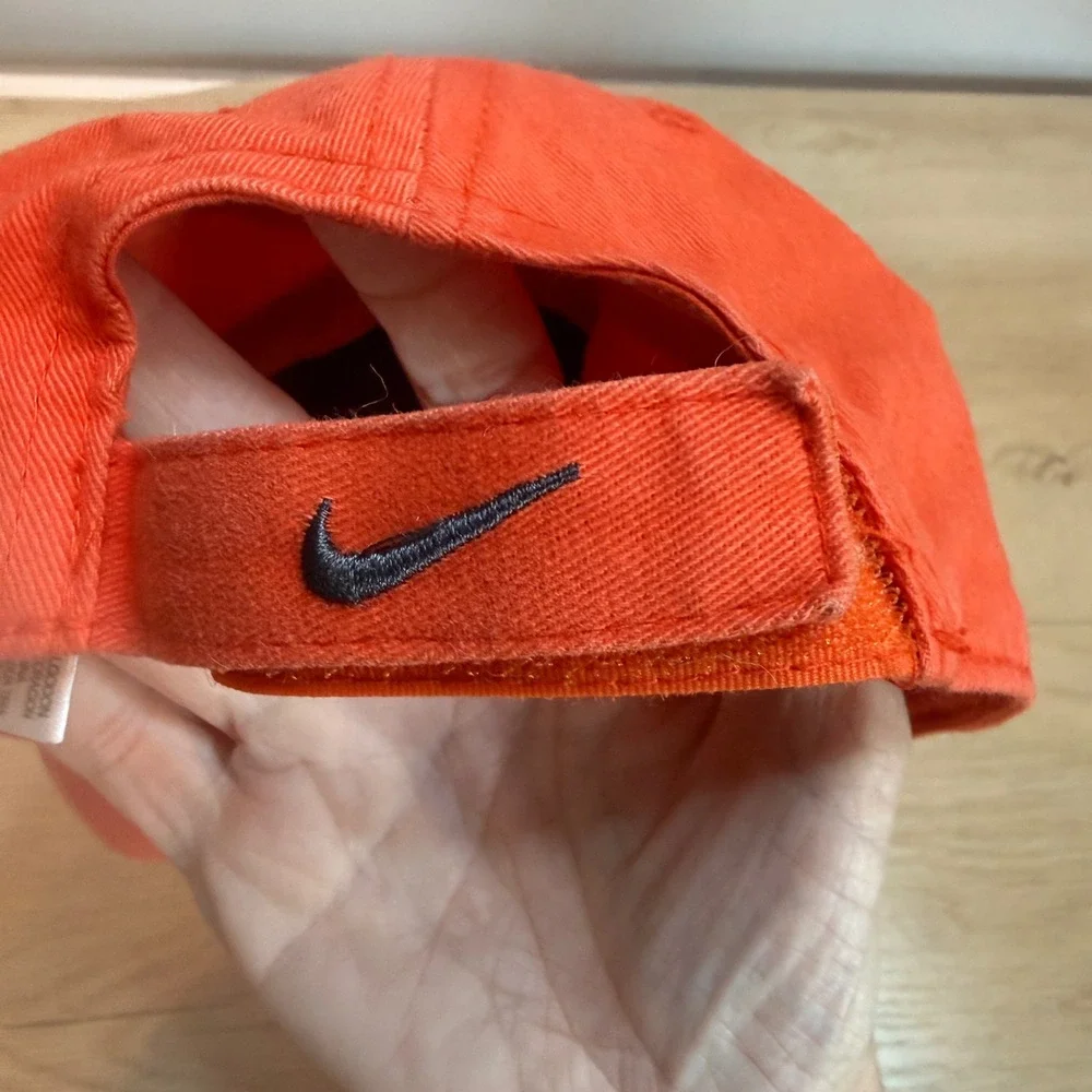 Nike Heritage 86 Adjustable Dad Hat Orange Cotton Swoosh Logo Baseball Cap Kids